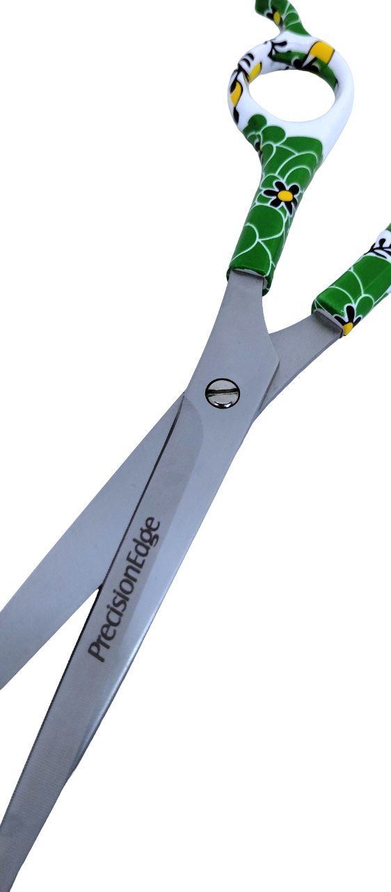 Tesoura Reta 7,5&quot; Precision Edge Cabo Acrilico Colorido
