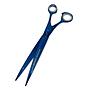 Tesoura Reta Navalha 7,5" Azul Golden Groomer