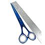 Tesoura Reta Navalha 7,5" Azul Golden Groomer