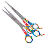 Tesoura Curva 7,5" Precision Edge Cabo Acrílico Colorido